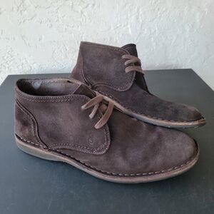 John Varvatos Brown Suede Boots